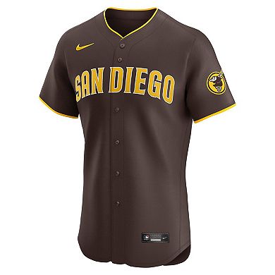 Men's Nike Brown San Diego Padres Alternate Elite Jersey