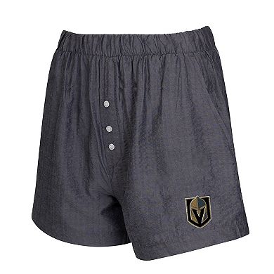 Women's Concepts Sport Gray Vegas Golden Knights Two-Pack Boxer Shorts Set