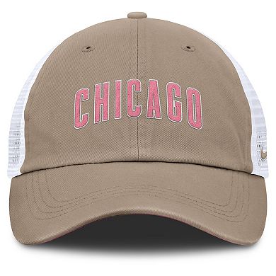 Unisex Nike Khaki/White Chicago Cubs Mother's Day Club Trucker Adjustable Hat