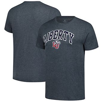 Men's Heather Charcoal Liberty Flames Basic Arch T-Shirt