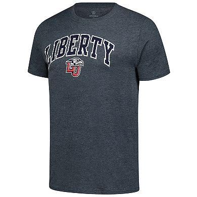 Men's Heather Charcoal Liberty Flames Basic Arch T-Shirt