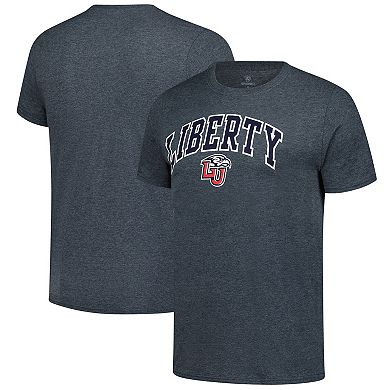 Men's Heather Charcoal Liberty Flames Basic Arch T-Shirt