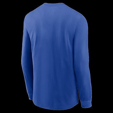 Men's Nike Royal Duke Blue Devils 2025 Sideline Dri-FIT Long Sleeve T-Shirt