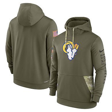 2018 Men's Olive Football Club Salute To Service Pullover Hoodie - Foto 8