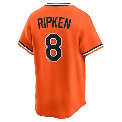 Men's Nike Cal Ripken Sr. Orange Baltimore Orioles Throwback Cooperstown Collection Limited Jersey