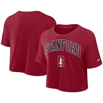 Women's Nike Cardinal Stanford Cardinal Athletic Prep Arch Dri-FIT Cropped T-Shirt