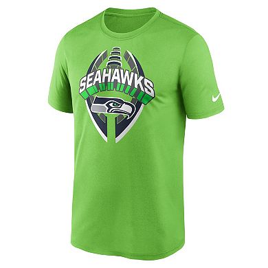 Men's Nike Neon Green Seattle Seahawks Legend Icon Performance T-Shirt