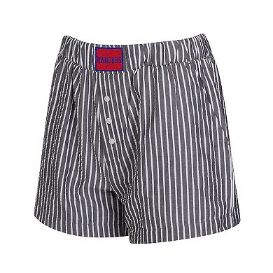 Women's Concepts Sport Charcoal New York Rangers Two-Pack Boxer Shorts Set