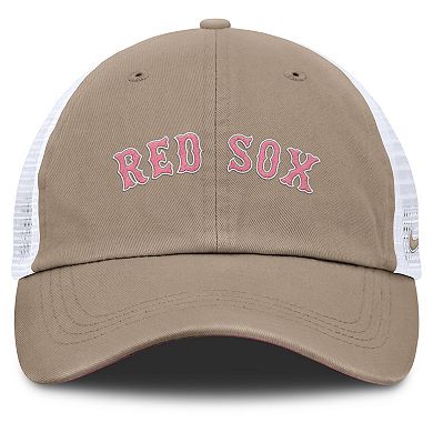 Unisex Nike Khaki/White Boston Red Sox Mother's Day Club Trucker Adjustable Hat