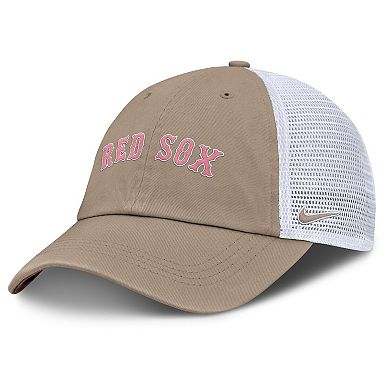 Unisex Nike Khaki/White Boston Red Sox Mother's Day Club Trucker Adjustable Hat