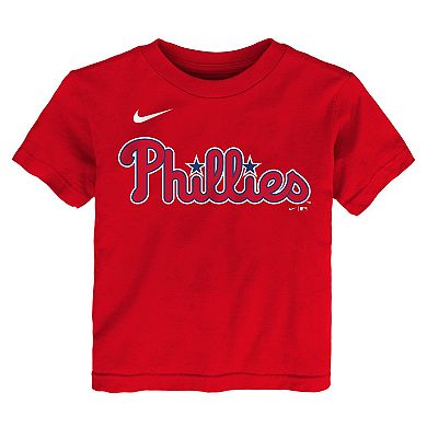 Toddler��Nike Red/Navy��Philadelphia Phillies Two-Piece Mesh T-Shirt & Shorts Set