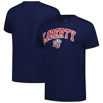 Men's Navy Liberty Flames Basic Arch T-Shirt