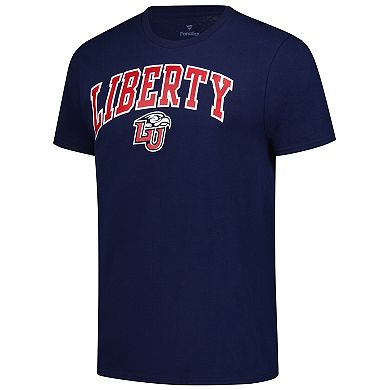 Men's Navy Liberty Flames Basic Arch T-Shirt