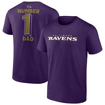 Men's Fanatics Purple Baltimore Ravens Big & Tall Number One Dad T-Shirt