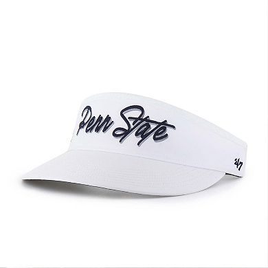 Men's '47 White Penn State Nittany Lions Melbourne brrr Adjustable Visor