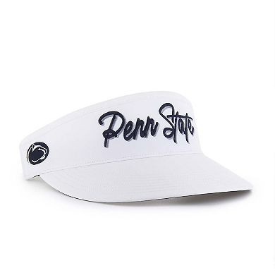 Men's '47 White Penn State Nittany Lions Melbourne brrr Adjustable Visor
