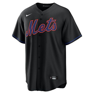 Men's Nike Francisco Lindor Black New York Mets Alternate Replica Jersey