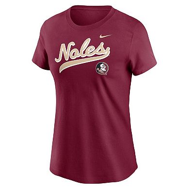 Women's Nike Garnet Florida State Seminoles Local Script T-Shirt