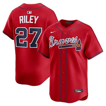 Men's Nike Austin Riley Red Atlanta Braves Alternate Limited Player Jersey