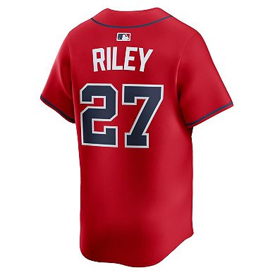 Men's Nike Austin Riley Red Atlanta Braves Alternate Limited Player Jersey