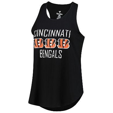 Women's Fanatics Joe Burrow Black Cincinnati Bengals Plus Size Name & Number Tank Top
