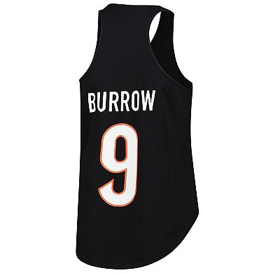 Women's Fanatics Joe Burrow Black Cincinnati Bengals Plus Size Name & Number Tank Top
