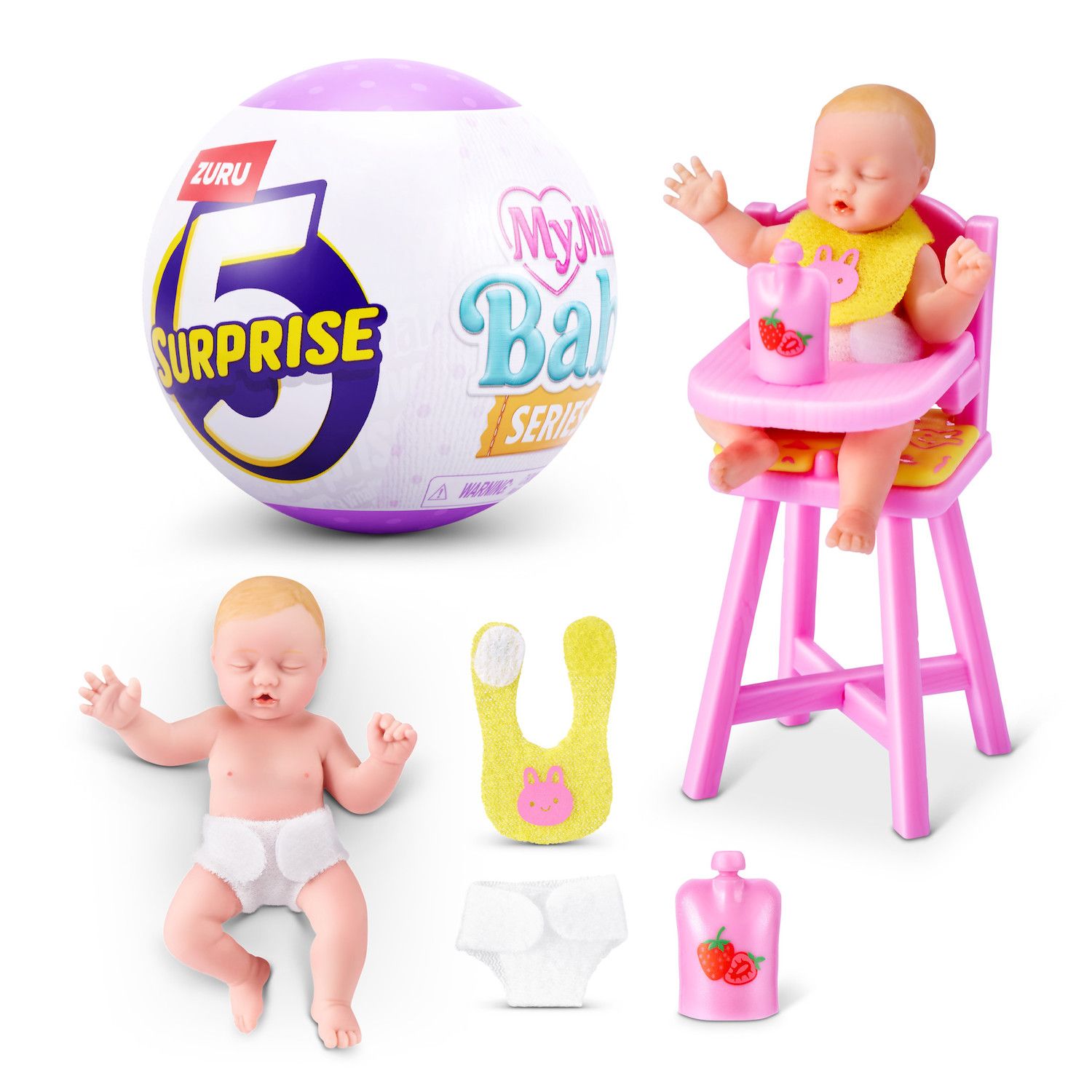 Детские куклы Mini Brands 5 Surprise My Mini Baby Series 2 Collectible Toys by Zuru — фото 1