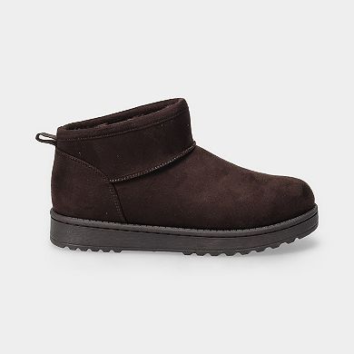 SO® Lupita Women's Micro Mini Cozy Ankle Boots