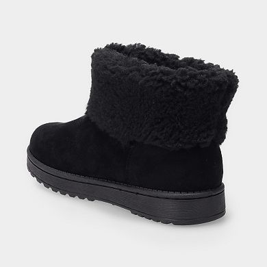 SO® Faux Fur Cuff Women's Ankle Boot