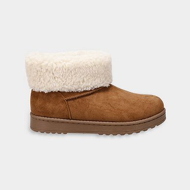 SO® Faux Fur Cuff Women's Ankle Boot