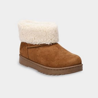 SO® Faux Fur Cuff Women's Ankle Boot