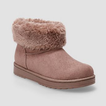 SO® Frnchy Women's Faux Fur Cuff Ankle Boot