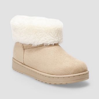 SO® Faux Fur Cuff Women's Ankle Boot