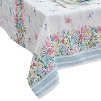 Elrene Home Fashions Nottingham Double Border Rectangle Tablecloth