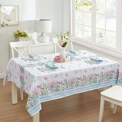 Elrene Home Fashions Nottingham Double Border Rectangle Tablecloth
