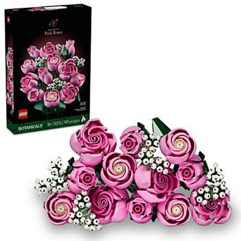 LEGO Botanicals Bouquet of Pink Roses 10374 Building Kit (789 Pieces)