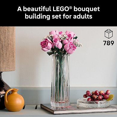 LEGO Botanicals Bouquet of Pink Roses 10374 Building Kit (789 Pieces)
