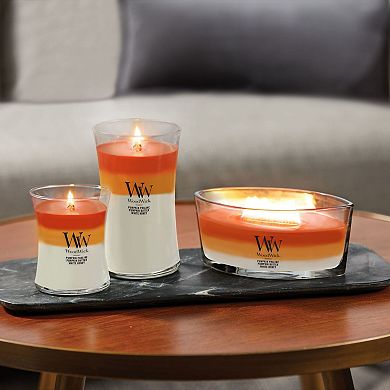 WoodWick Pumpkin Gourmand Scented Candle 21 oz Crackling Wick Up