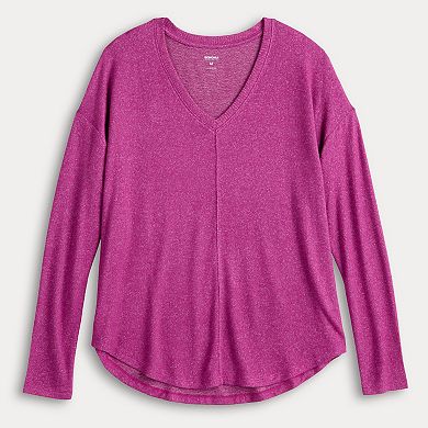 Women's Sonoma Goods For Life® Cozy V-Neck Tunic Tee