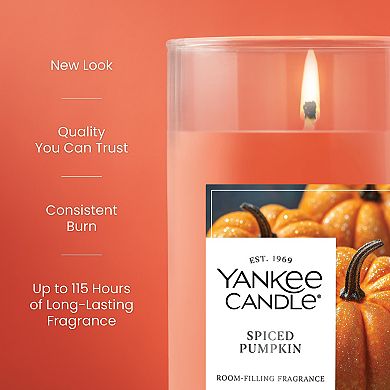 Yankee Candle Spiced Pumpkin Medium Pillar Candle 14.25 oz