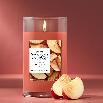 Yankee Candle Sugared Cinnamon Apple Medium Pillar Candle 14.25 oz