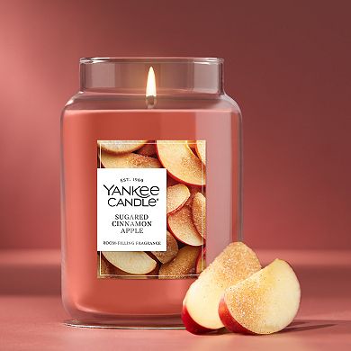 Yankee Candle Sugared Cinnamon Apple 22 oz Jar Candle