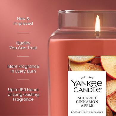 Yankee Candle Sugared Cinnamon Apple 22 oz Jar Candle