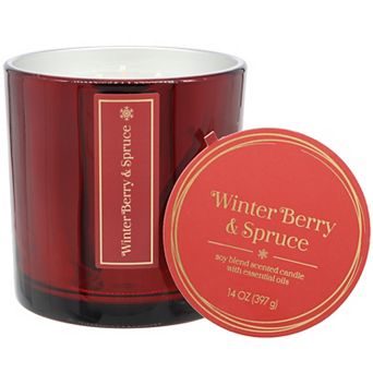 Sonoma Goods For Life® Winter Berry & Spruce Soy Blend 14-oz. Large Candle Jar