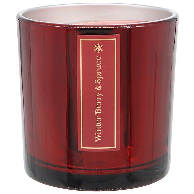 Sonoma Goods For Life Winter Berry & Spruce Soy Blend 14-oz. Large Candle Jar