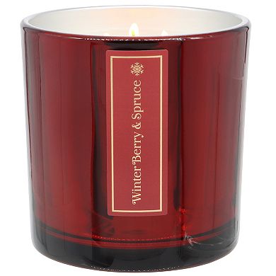 Sonoma Goods For Life Winter Berry & Spruce Soy Blend 14-oz. Large Candle Jar