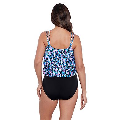Women's Bal Harbour Triple Tier Ruffles Fauxkini One-Piece Swimsuit
