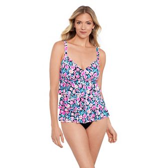 Women's Bal Harbour Triple Tier One-Piece Fauxkini Swimsuit