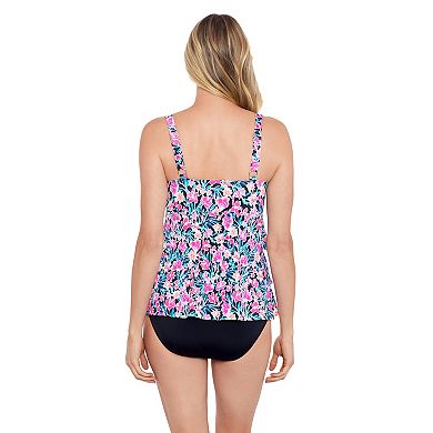 Women's Bal Harbour Triple Tier One-Piece Fauxkini Swimsuit