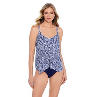 Women's Bal Harbour Handkerchief Hem Tankini Swim Top